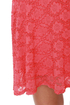 High-Low and Behold Coral Lace Dress