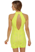 Groovy Girlie Neon Yellow Halter Dress