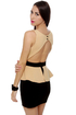 Lap of Luxury Black and Beige Dress