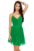 Evening News Backless Green Dress