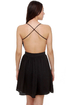 Evening News Backless Black Dress