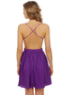 Evening News Backless Purple Dress