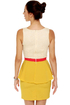 Scene It Yellow Color Block Dress