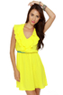 Ocean View Yellow Halter Dress