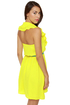 Ocean View Yellow Halter Dress
