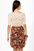 Fleur du Jour Lace and Floral Print Dress