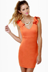Frillseeker Orange Dress