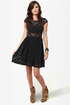 Sheer and There Black Lace Dress