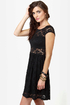 Sheer and There Black Lace Dress