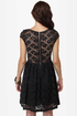Sheer and There Black Lace Dress