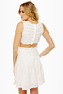 Hole in One Ivory Eyelet Lace Dress