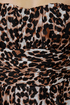 Divine Feline Strapless Leopard Print Dress
