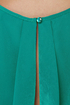 Caped May Backless Teal Romper