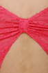 Lace Makes Waist Fuchsia Pink Top