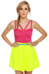 Win Win Situation Fuchsia Pink Bustier Top