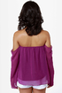Landslide Off-the-Shoulder Purple Top