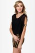 Starlet Letter Black and Gold Sequin Dress
