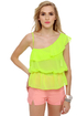 Citric Acid Sheer Neon Lime Top