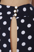 In the Spotlight Navy Blue Polka Dot Dress