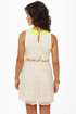 Pina Collar-da Cream Lace Dress