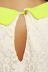 Pina Collar-da Cream Lace Dress
