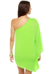 Asymmetry Hugger Neon Green Dress