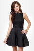 Party Etiquette Black Lace Dress