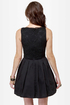 Party Etiquette Black Lace Dress
