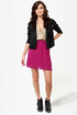 Back Beauty Taupe and Magenta Dress