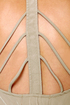 Back Beauty Taupe and Magenta Dress