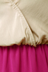Back Beauty Taupe and Magenta Dress