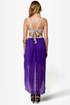 Get My Drift Taupe and Purple Dress