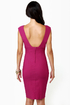 Midi City Magenta Dress