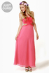 Long Division Coral Pink Maxi Dress