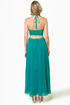 Long Division Teal Maxi Dress