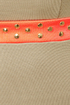 Rock Studdy Neon Orange and Beige Dress