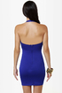 Breakbeats Blue Halter Dress