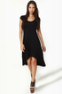 LULUS Exclusive Cross to Bare Black Midi Dress