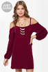 Strapquest Burgundy Dress