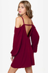 Strapquest Burgundy Dress