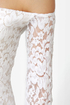 Ring My Bell Off-the-Shoulder Ivory Lace Dress