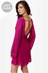 Back in a Flash Magenta Dress