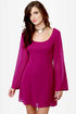 Back in a Flash Magenta Dress