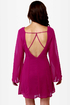Back in a Flash Magenta Dress