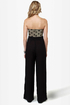 LULUS Exclusive Collect Your Dots Strapless Black Jumpsuit