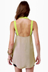 Pop and Lock Neon Yellow and Taupe Tank Top