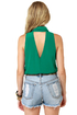 LULUS Exclusive Collared Queens Sleeveless Green Top