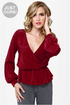Office Party Burgundy Top