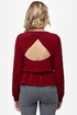 Office Party Burgundy Top