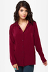 Listen to Your Heart Burgundy Button-Up Top